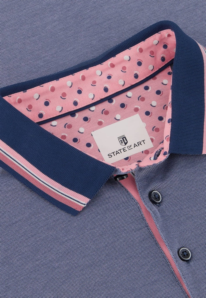 Polo's korte mouw blauw State of Art