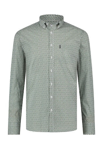 Hemden lange mouw groen State of Art