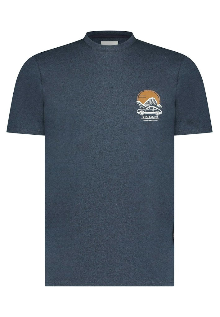 T-shirts korte mouw blauw State of Art