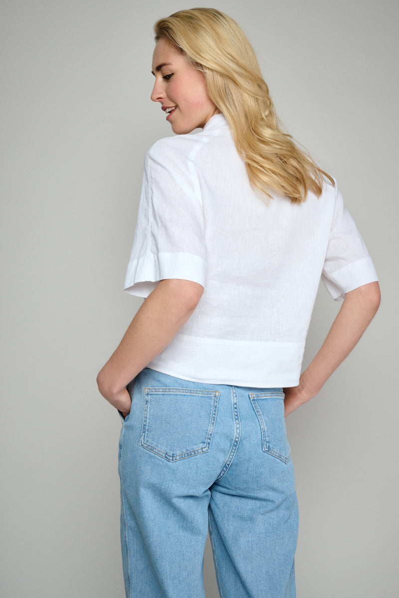 Blouses korte mouw wit Marie Méro