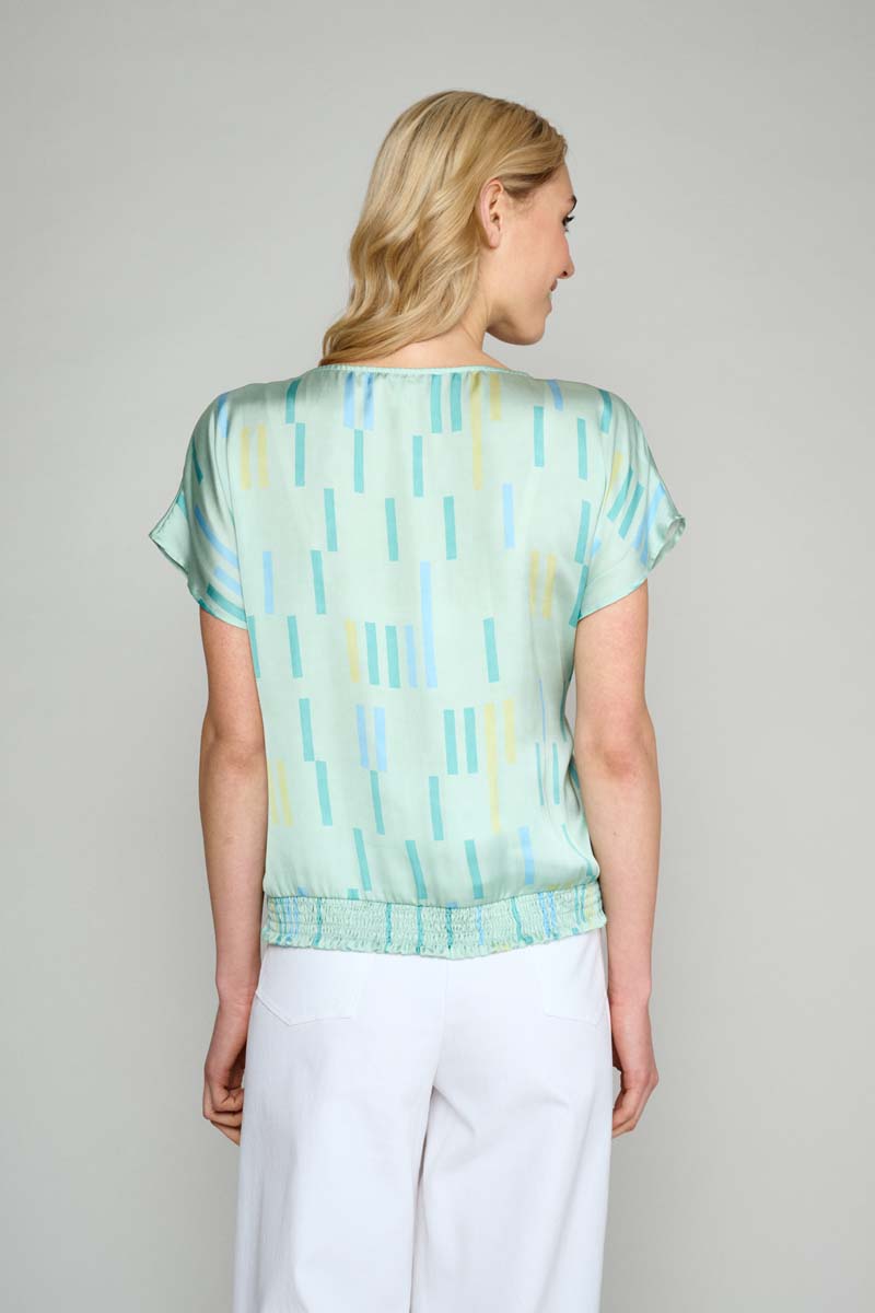 Blouses korte mouw groen Marie Méro