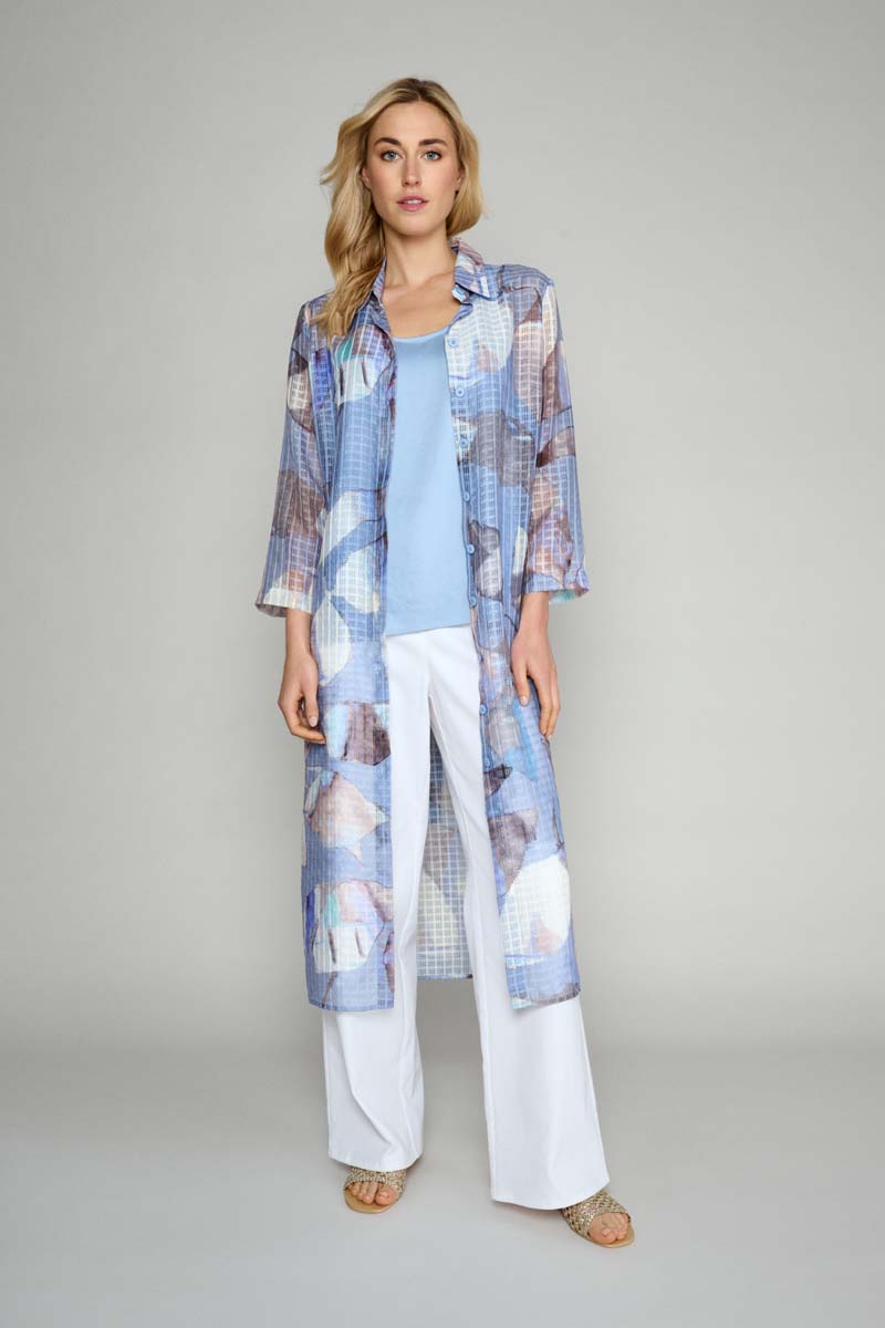 Blouses lange mouw blauw Marie Méro