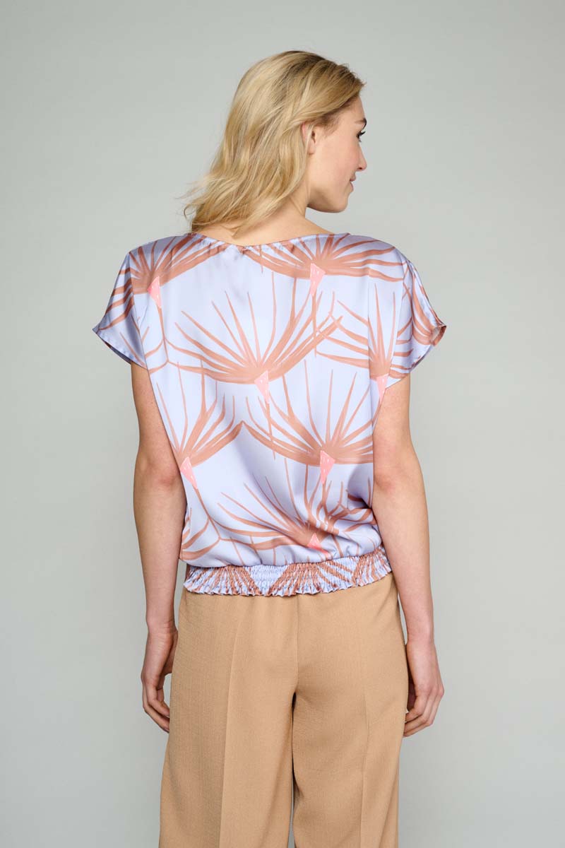 Blouses korte mouw paars Marie Méro