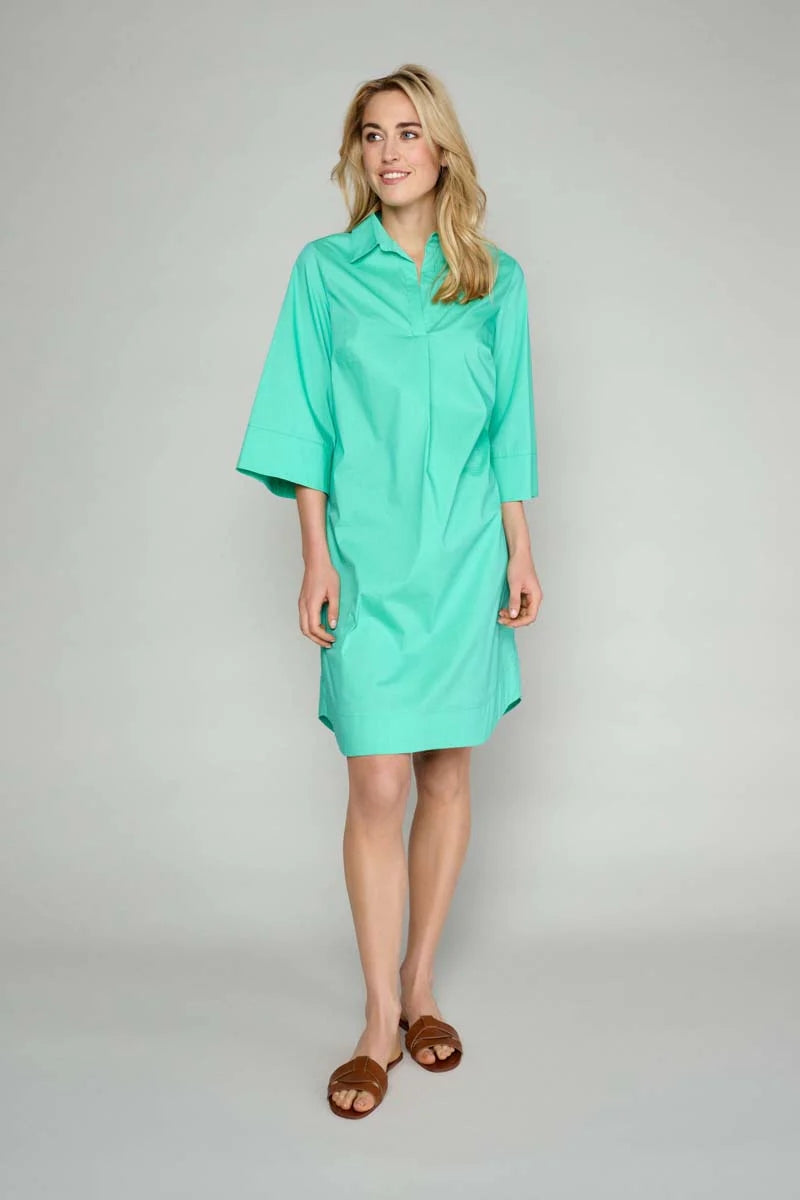 Jurken korte mouw groen Marie Méro