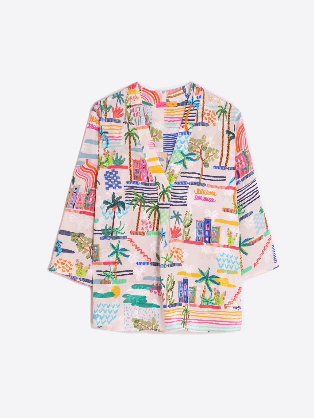 Blouses lange mouw multicolor Vilagallo