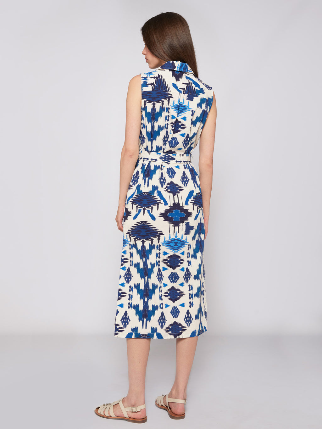 Jurken zonder mouw blauw Vilagallo