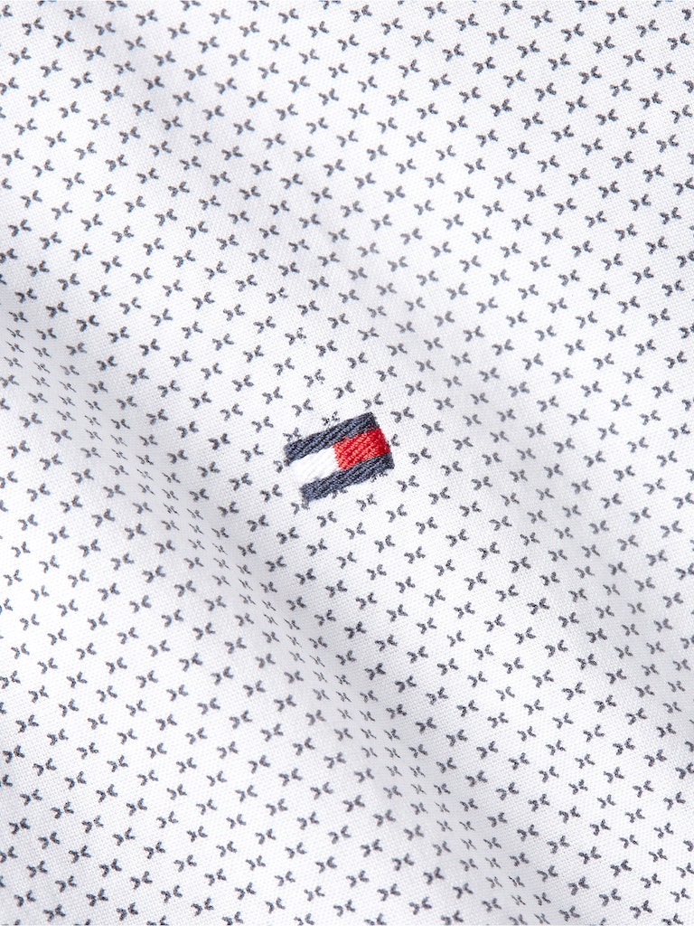 Hemden lange mouw blauw Tommy Hilfiger