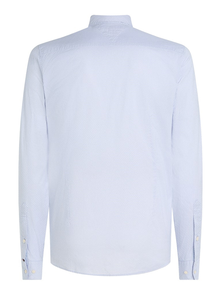 Hemden lange mouw blauw Tommy Hilfiger