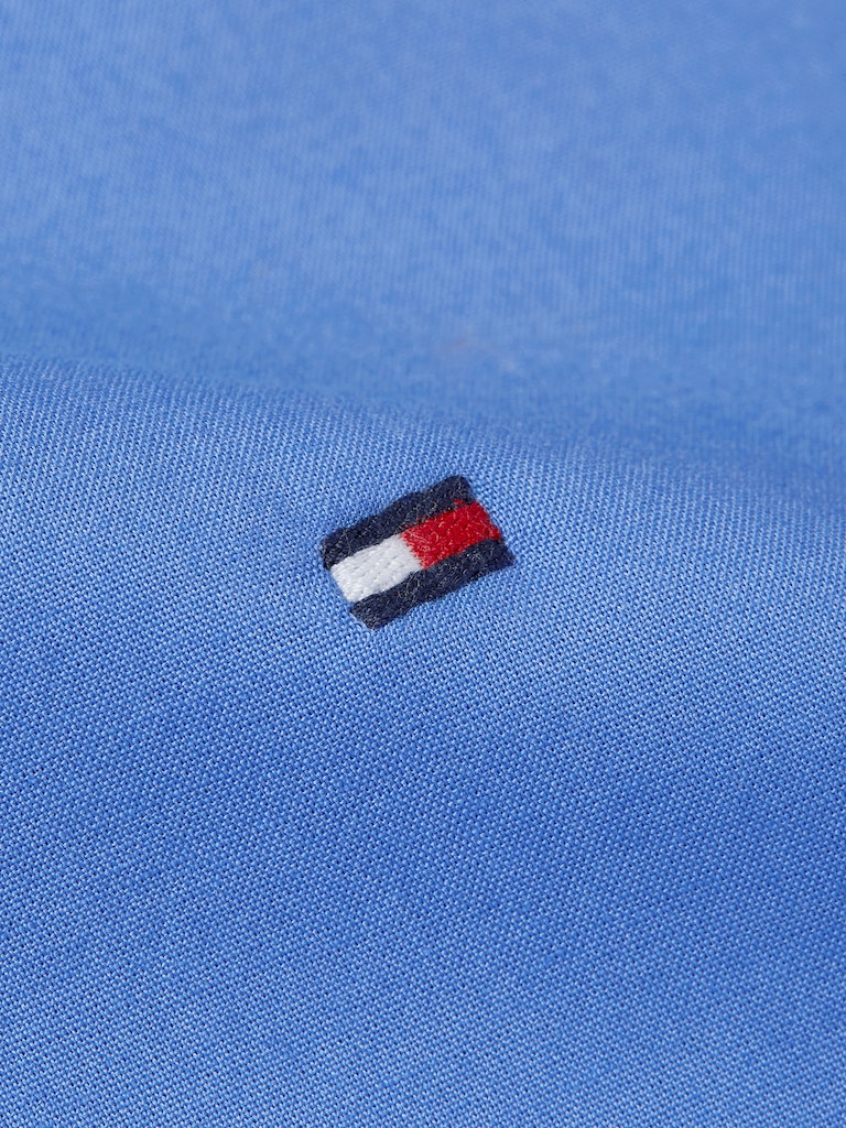 Hemden lange mouw blauw Tommy Hilfiger