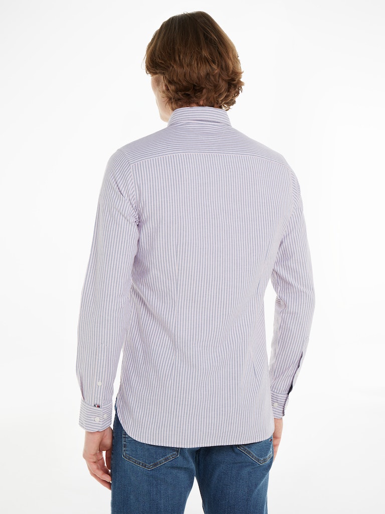 Hemden lange mouw blauw Tommy Hilfiger