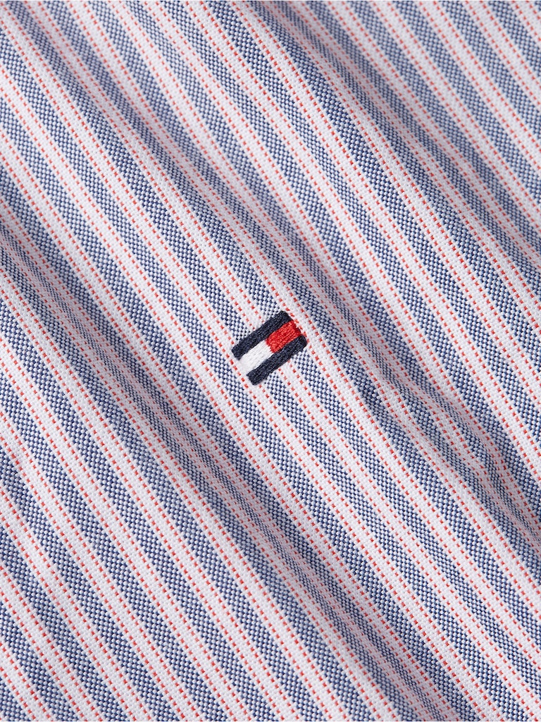 Hemden lange mouw blauw Tommy Hilfiger