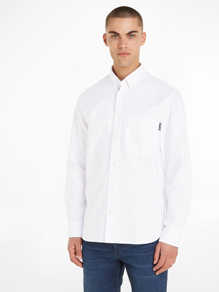 Hemden lange mouw wit Tommy Hilfiger