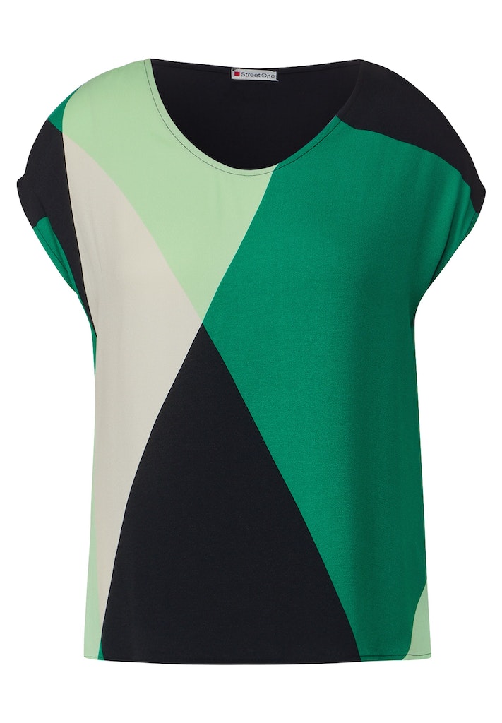 T-shirts korte mouw groen Street One