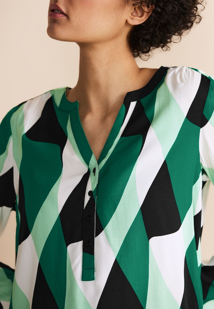 Blouses lange mouw groen Street One