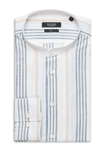 Hemden lange mouw blauw DIGEL