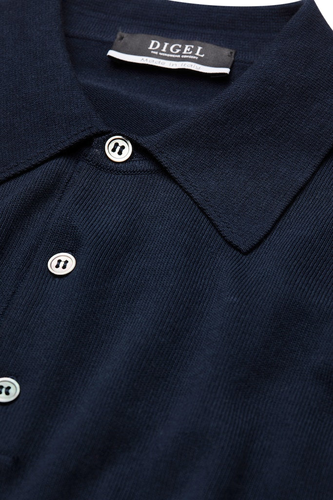 Polo's korte mouw blauw DIGEL