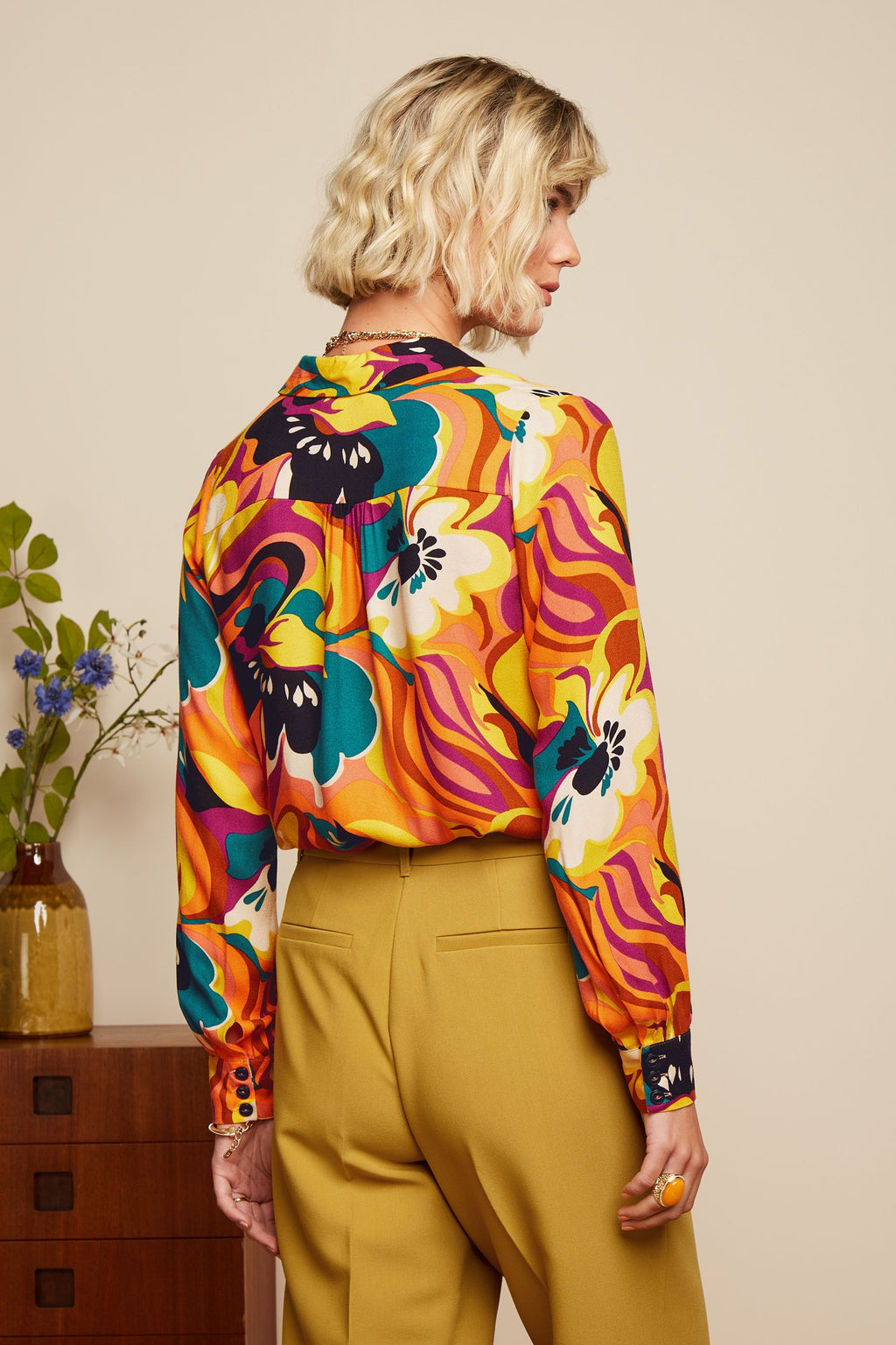 Blouses lange mouw multicolor King Louie
