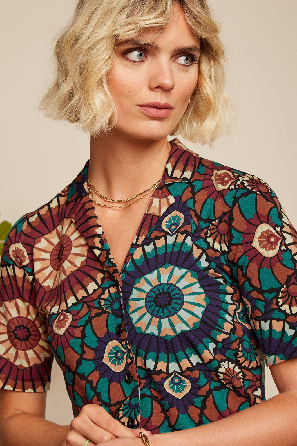 Blouses korte mouw multicolor King Louie
