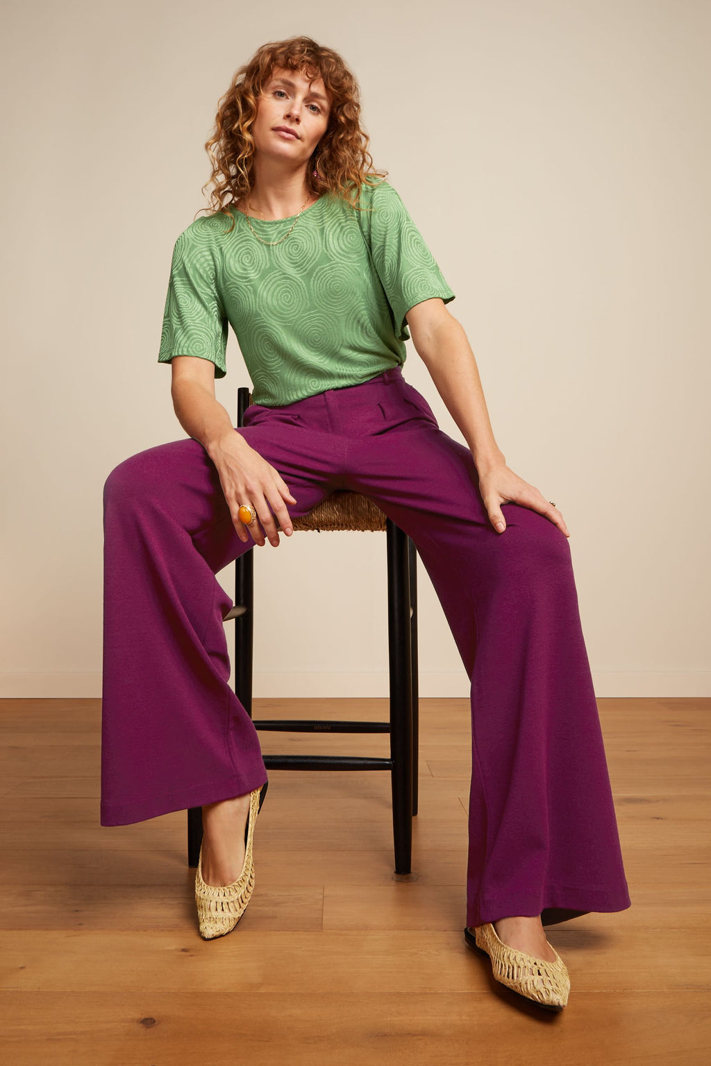 Broeken paars King Louie