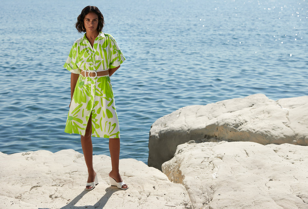 Jurken korte mouw multicolor Atmos