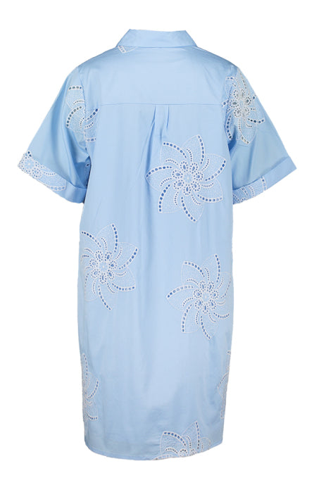 Jurken korte mouw blauw Senso