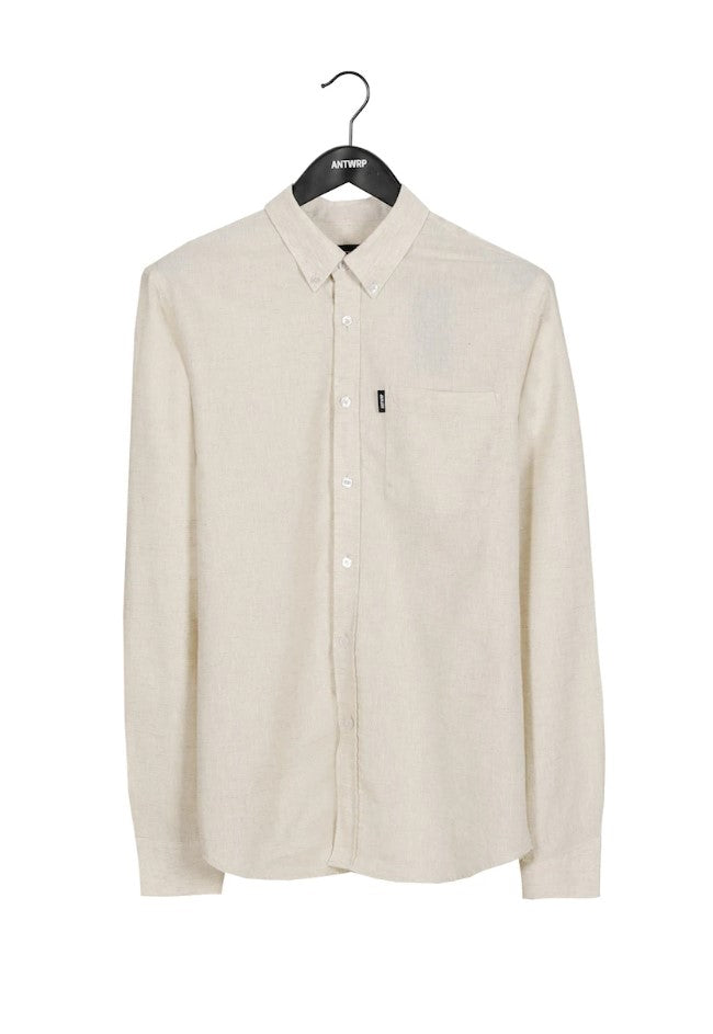 Hemden lange mouw beige ANTWRP