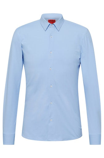 Hemden lange mouw blauw HUGO RED