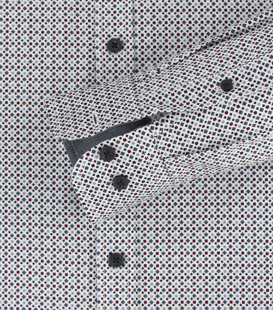 Hemden korte mouw blauw Casa Moda