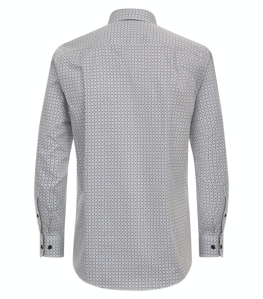 Hemden korte mouw blauw Casa Moda