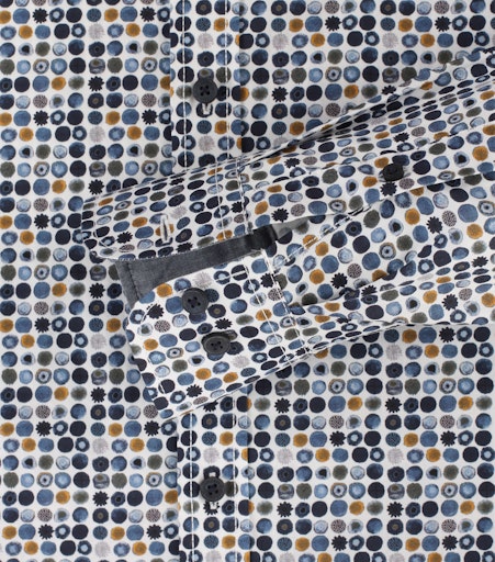 Hemden lange mouw blauw Casa Moda