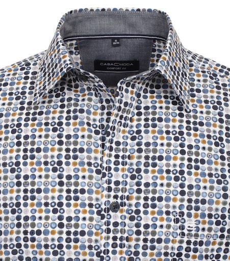 Hemden lange mouw blauw Casa Moda