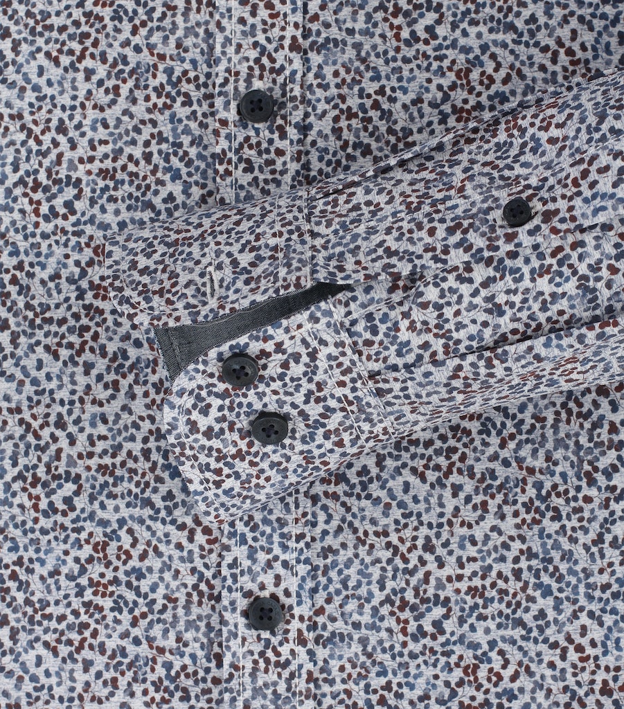 Hemden lange mouw blauw Casa Moda