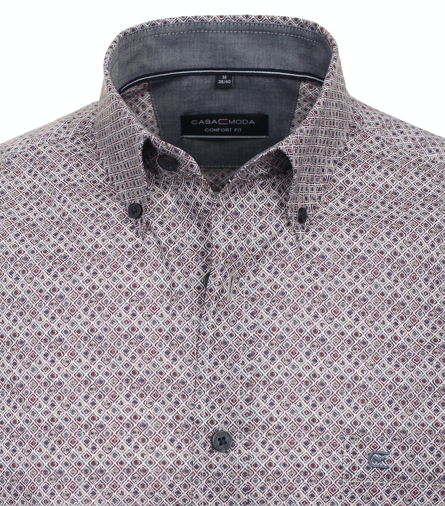 Hemden lange mouw rood Casa Moda