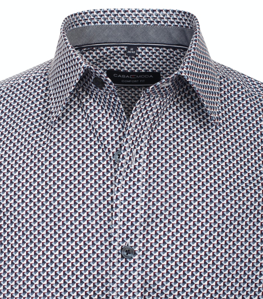 Hemden lange mouw blauw Casa Moda
