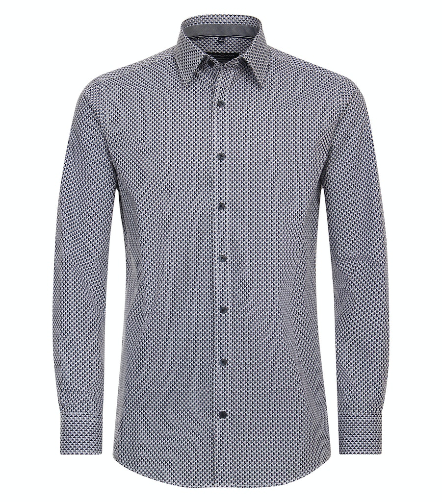 Hemden lange mouw blauw Casa Moda