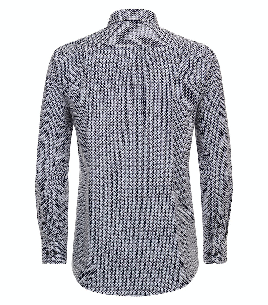 Hemden lange mouw blauw Casa Moda