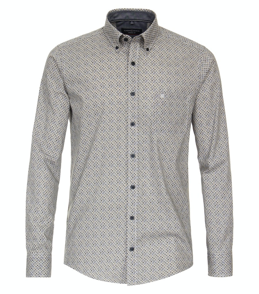 Hemden lange mouw grijs Casa Moda