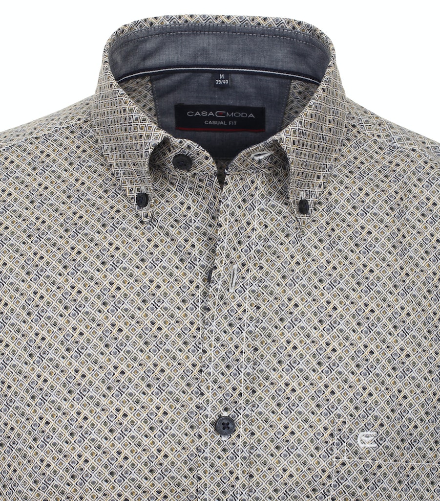 Hemden lange mouw grijs Casa Moda