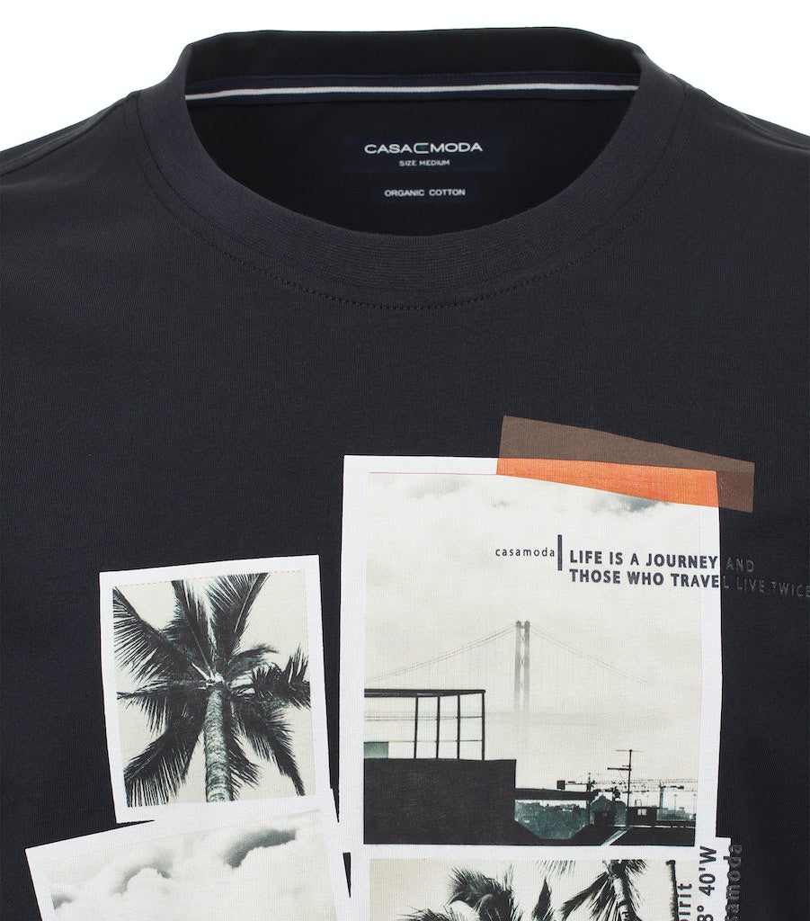 T-shirts korte mouw blauw Casa Moda