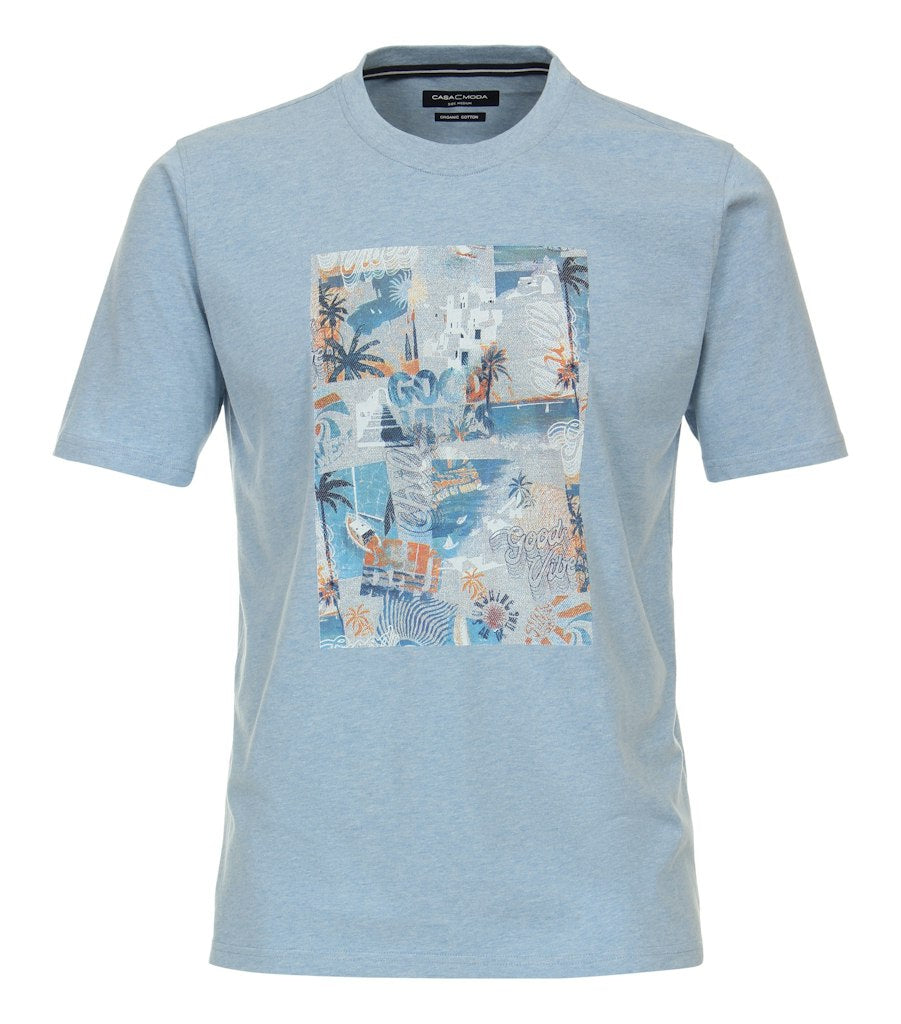 T-shirts korte mouw blauw Casa Moda