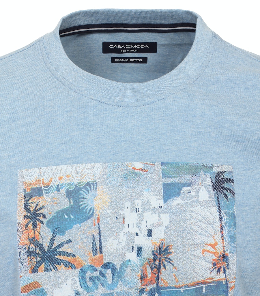 T-shirts korte mouw blauw Casa Moda