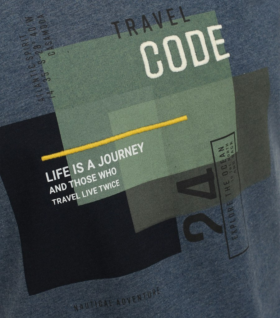 T-shirts korte mouw blauw Casa Moda