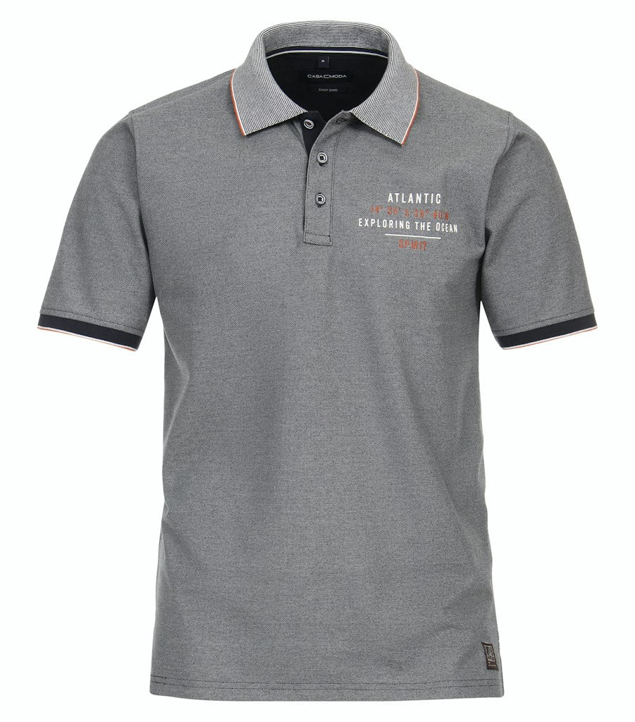 Polo's korte mouw blauw Casa Moda