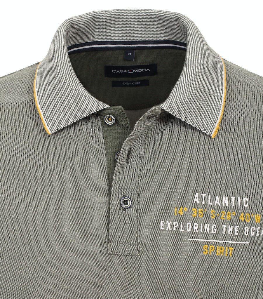 Polo's korte mouw groen Casa Moda