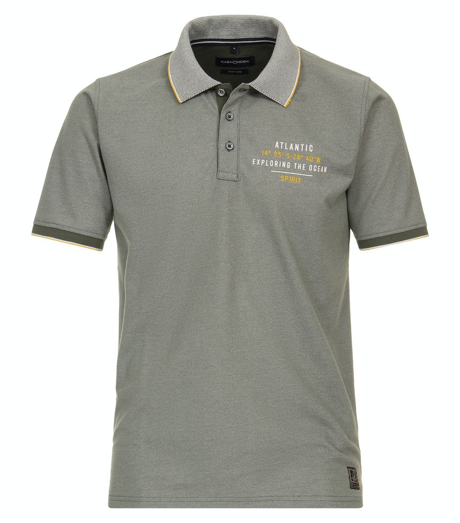 Polo's korte mouw groen Casa Moda