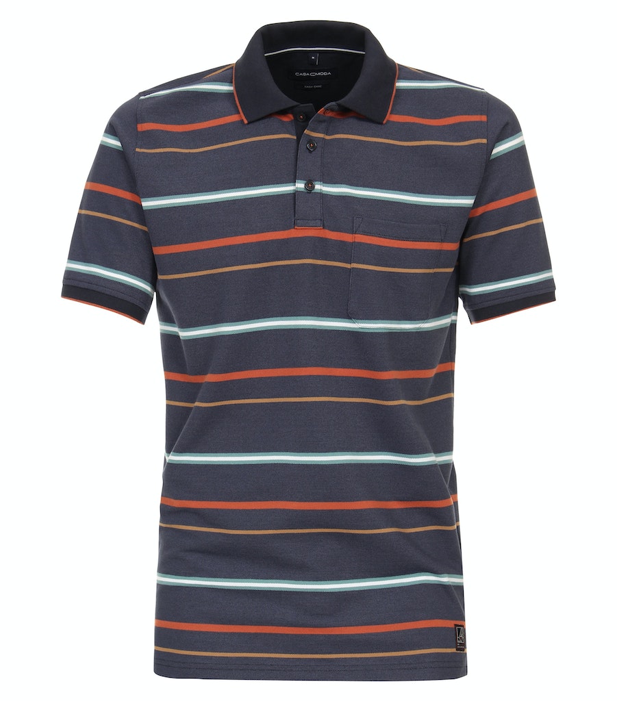 Polo's korte mouw blauw Casa Moda