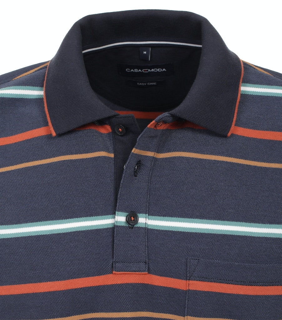 Polo's korte mouw blauw Casa Moda