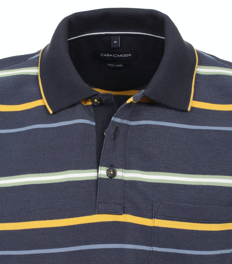 Polo's korte mouw blauw Casa Moda