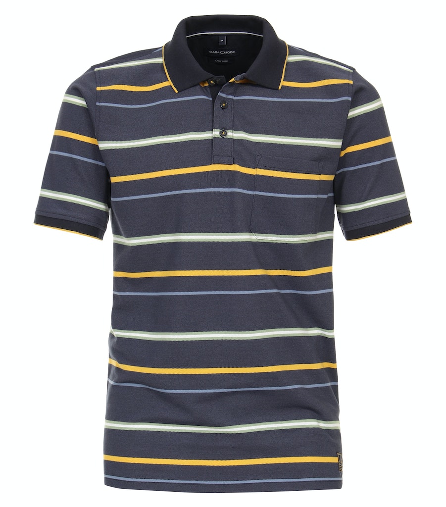 Polo's korte mouw blauw Casa Moda