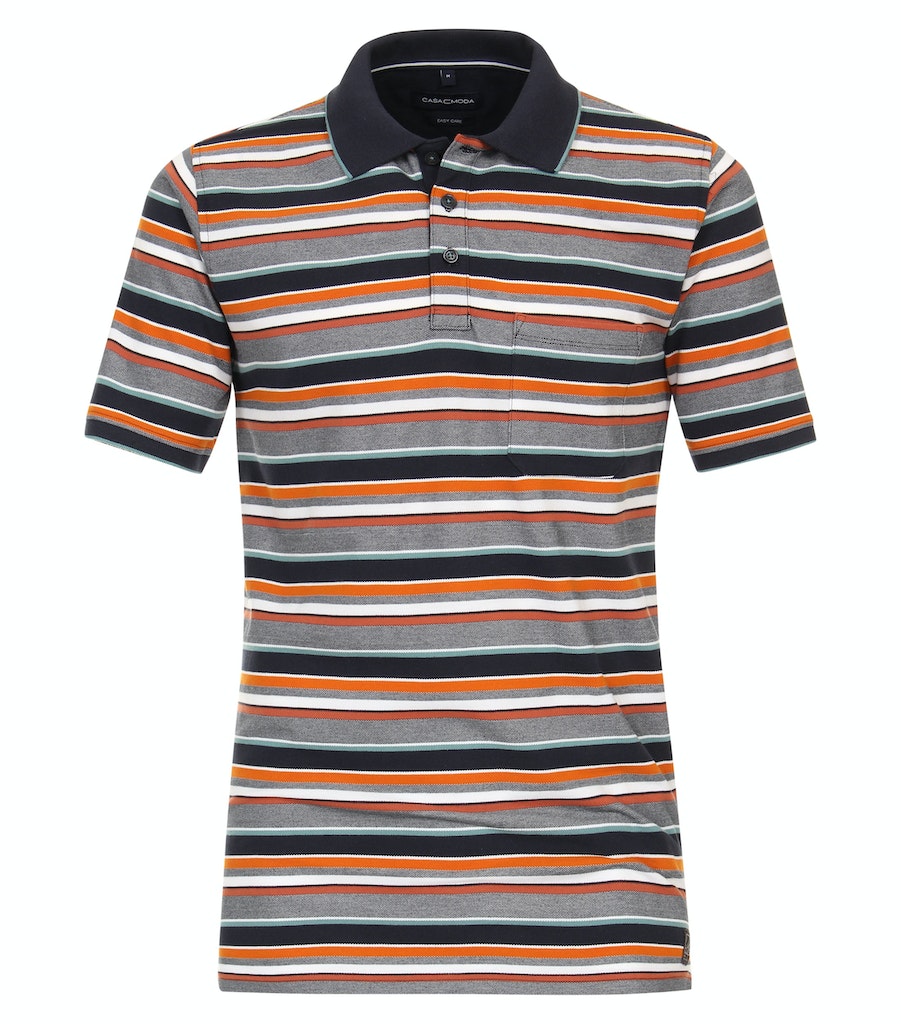 Polo's korte mouw oranje Casa Moda